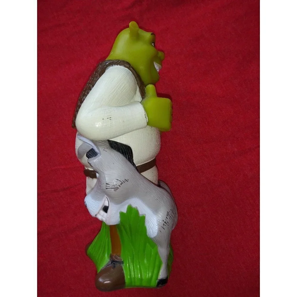 Shrek and Donkey Figurine Hard Plastic Dream works Rare Hard to Find HTF 8